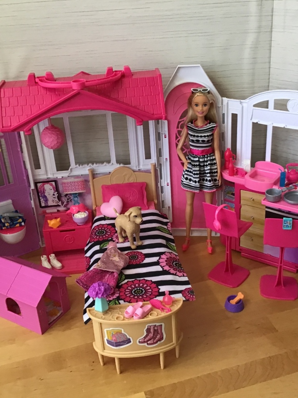 Barbie Doll and Foldable House